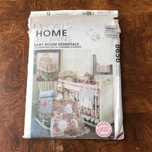 1997, UNCUT, McCall's Home Decorating Baby Room Essentials Pattern #8656